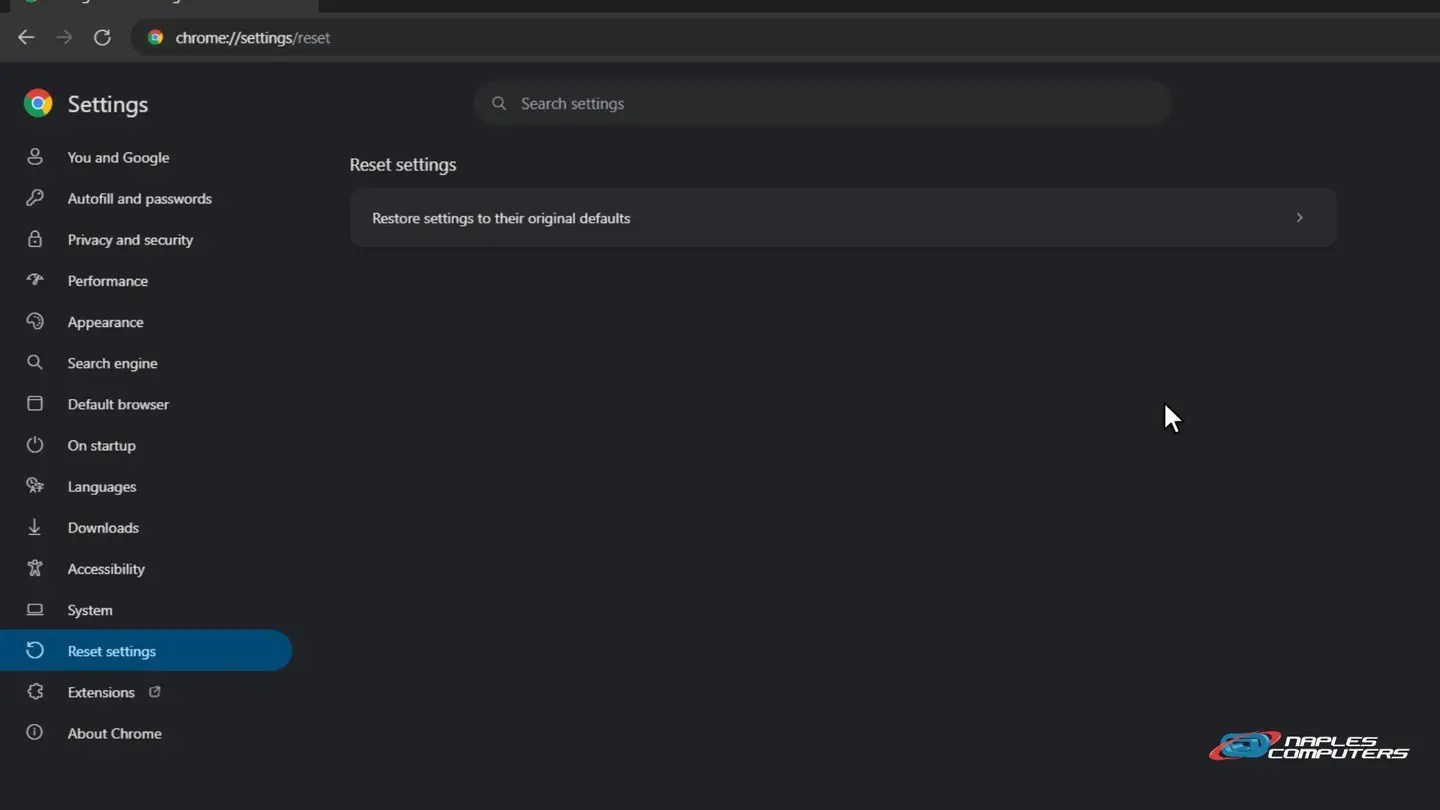 Step 3: Still acting up? Reset your browser settings