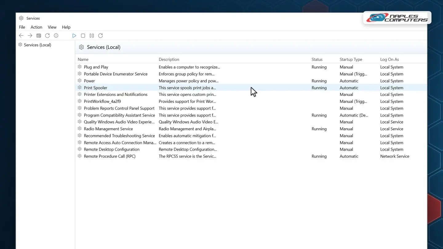 Step 3: Still stuck? Restart the Print Spooler
