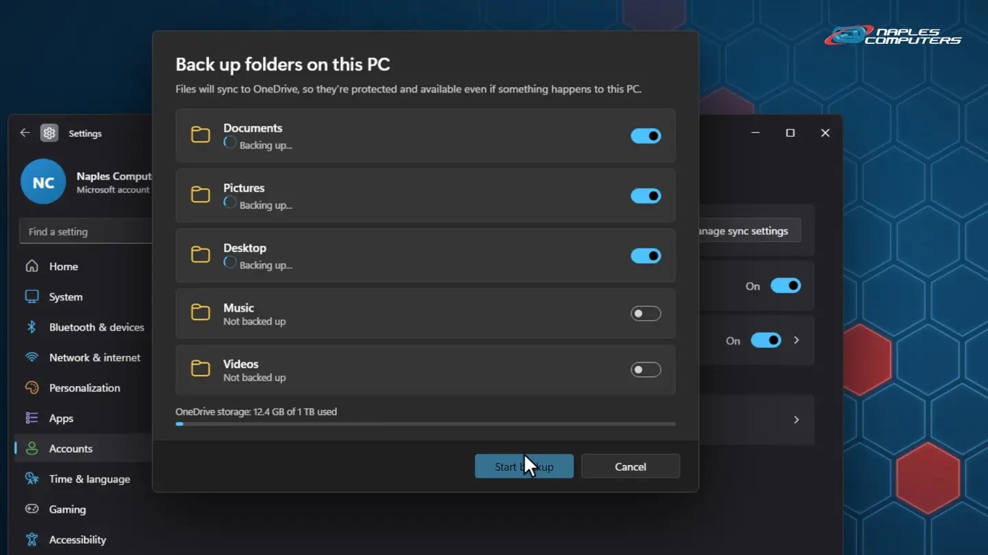 Windows 11: add a cloud copy with OneDrive