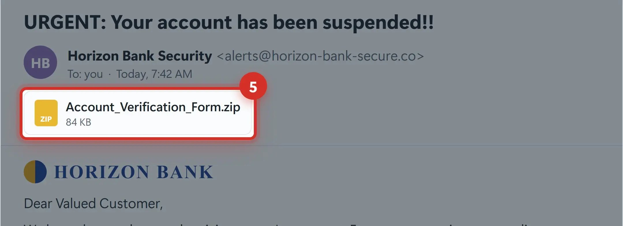 Don't open unexpected attachments