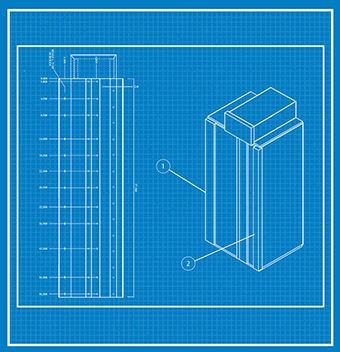 OEM Machine Linear Guide Rails Blueprint