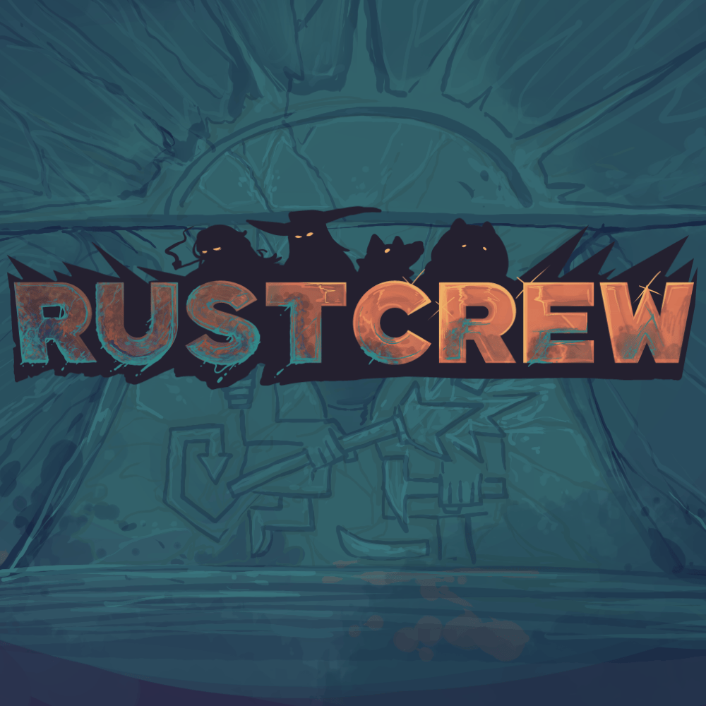 The thumbnail for Rustcrew, a Pathfinder 2E Rusthenge TTRPG live play.