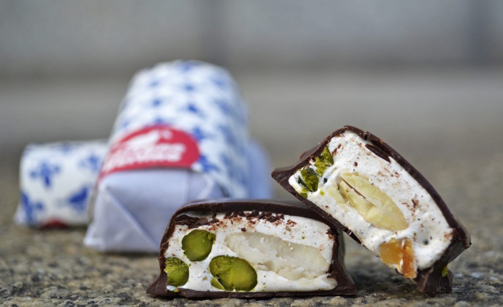 Candy Farm Berlino Torrone im Querschnitt