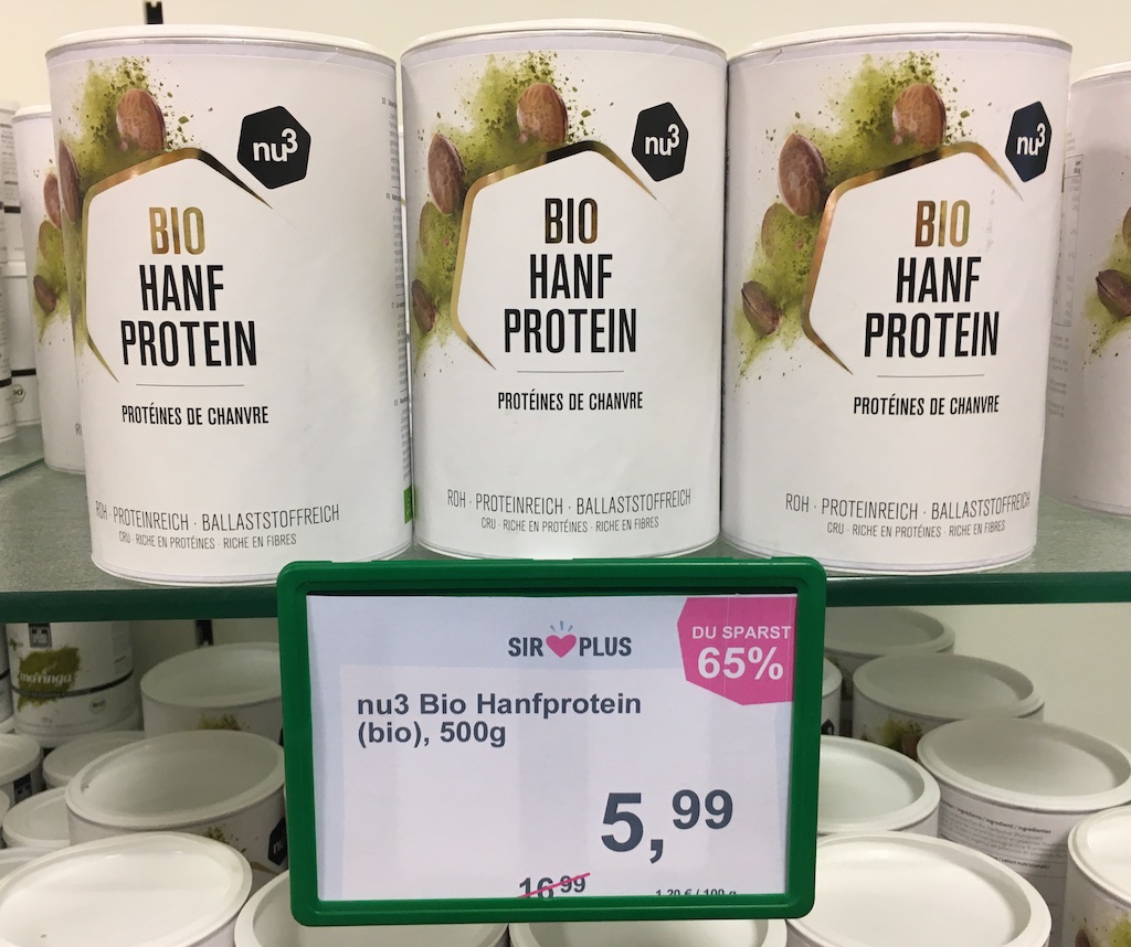 nu3 Bio HanfProtein 500 Gramm