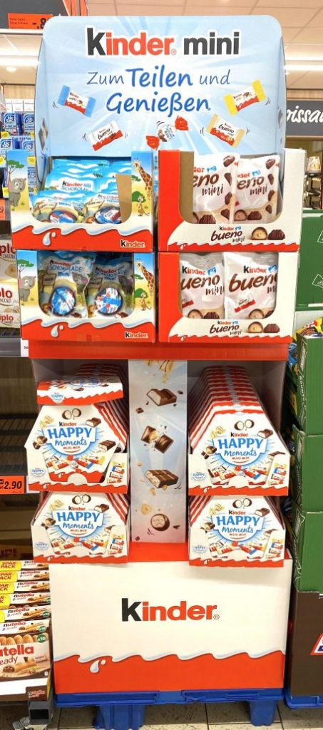 Ferrero Kinder Mini Display
