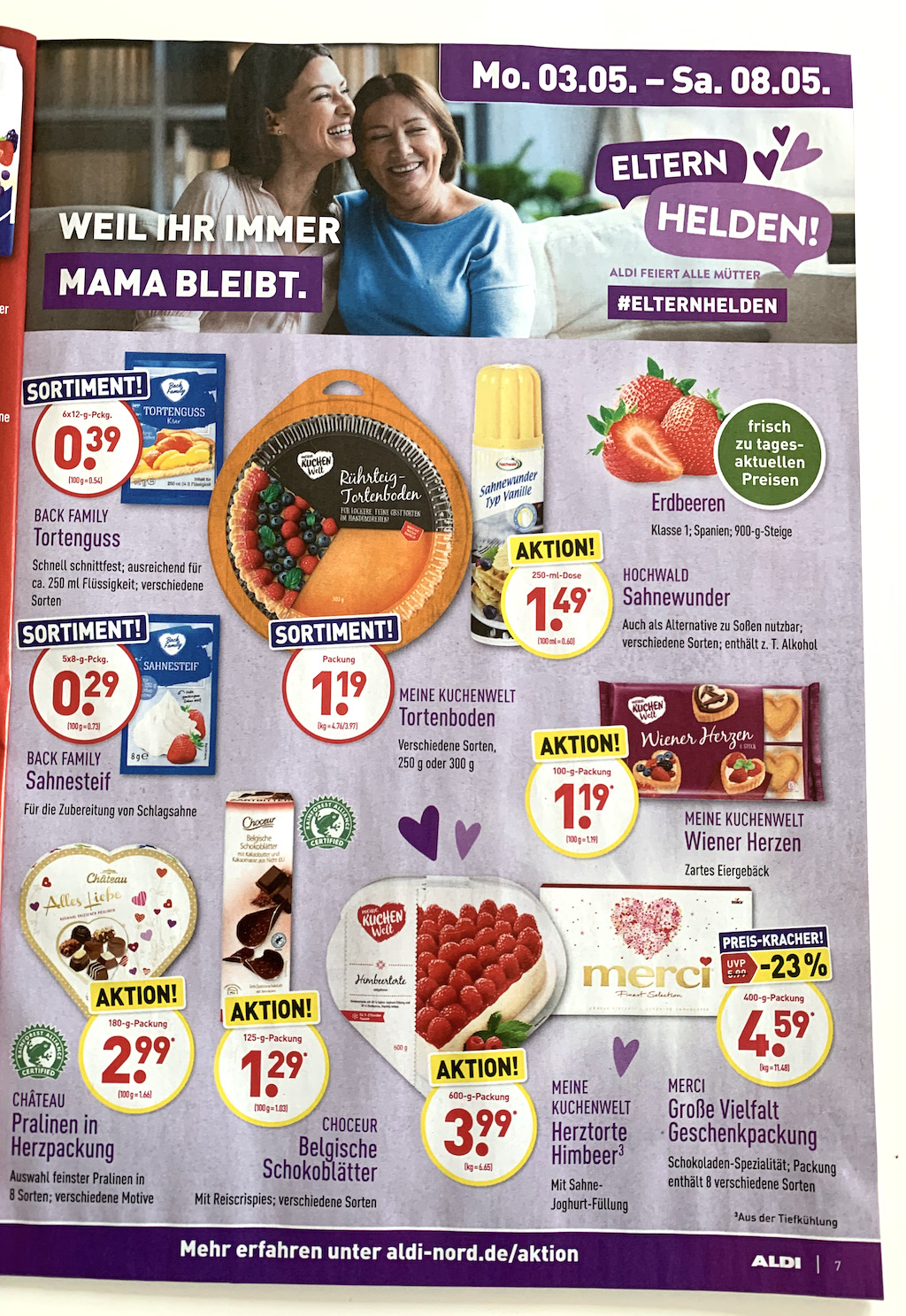 ALDI Prospekt Muttertag 2021