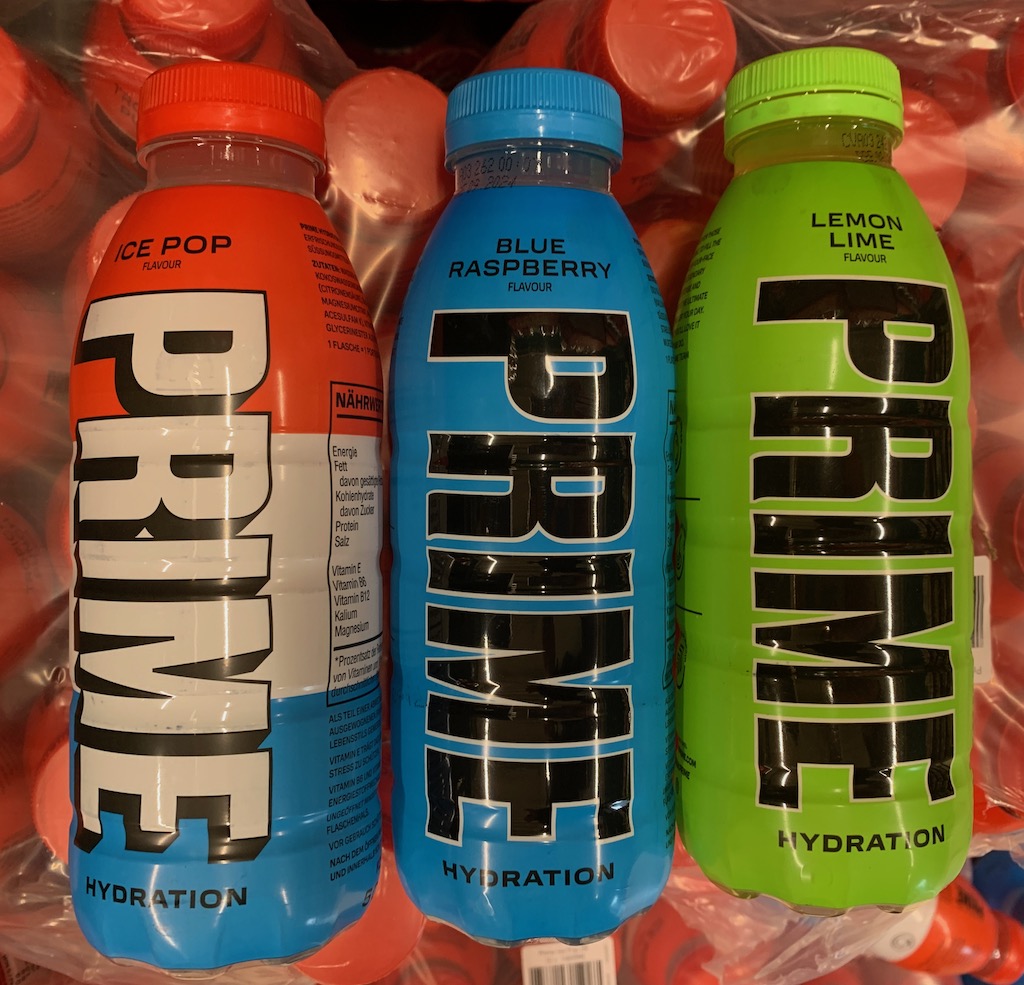 Prima Hydration Drink Ice Pop_Blue Raspberry_Lemon Lime Flaschen