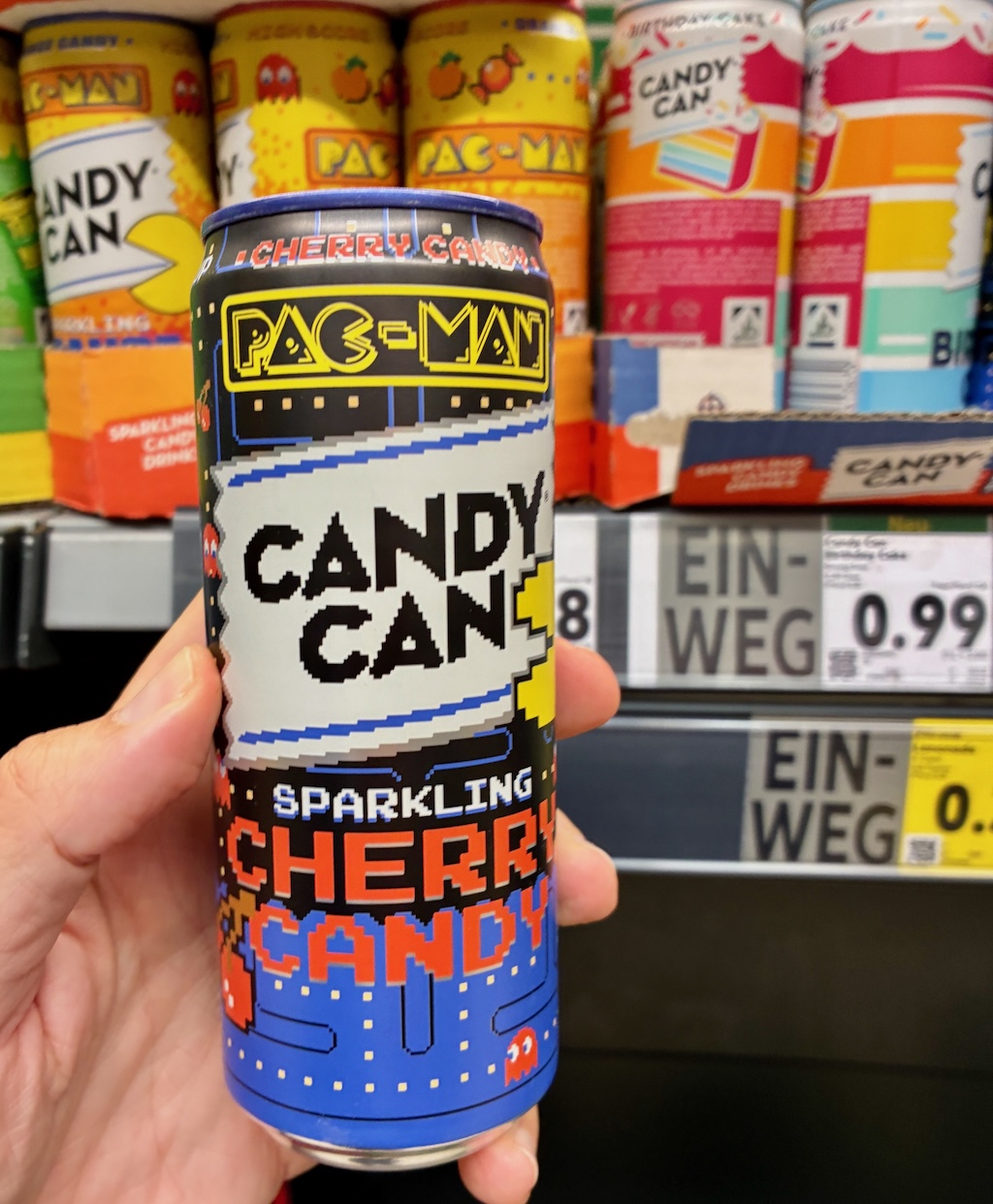 Candy Can Pac-Man Sparkling Cherry Candy Dose