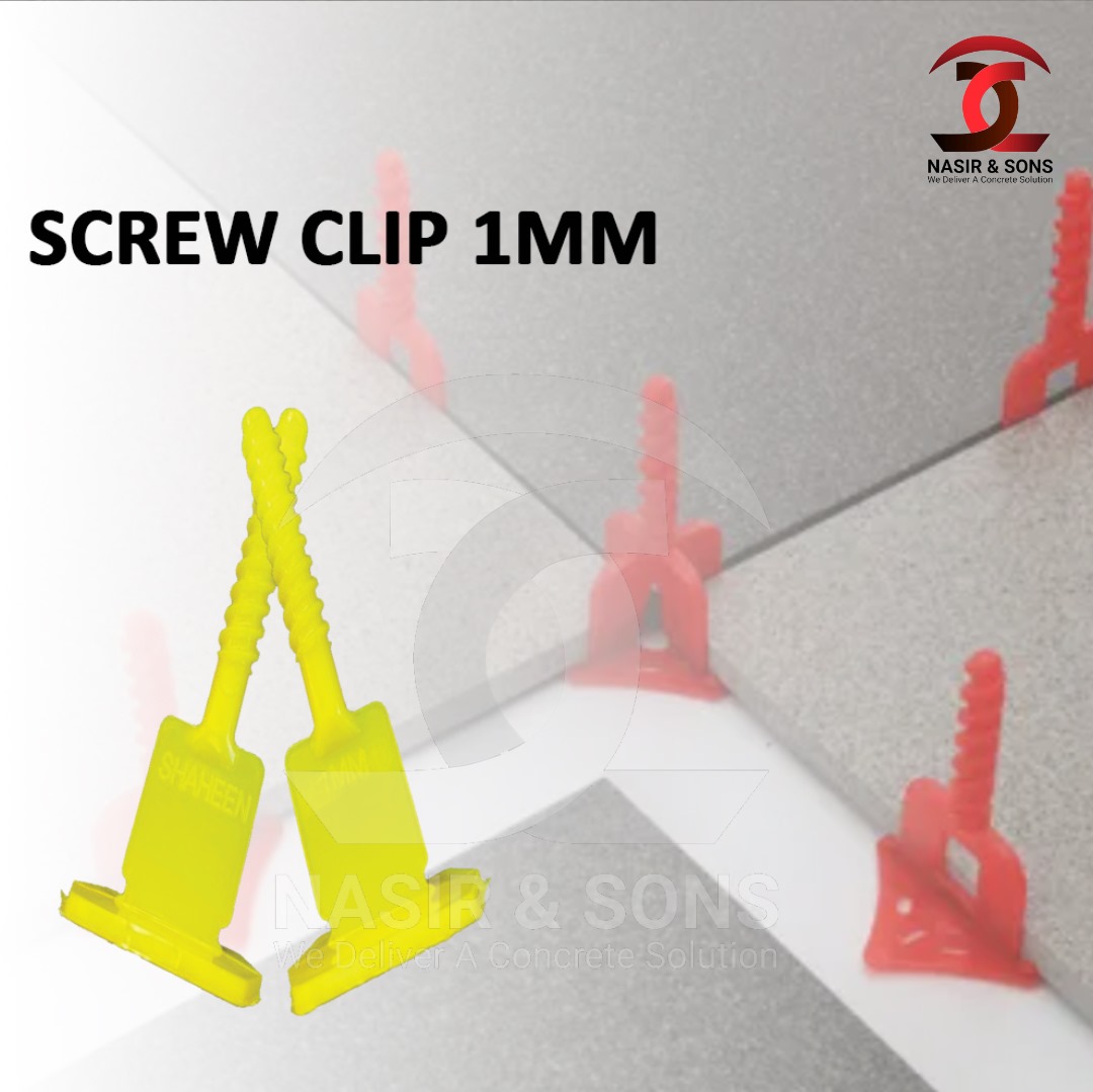SCREW CLIP 1 MM | 100 PCS/PACKET  | NASIR & SONS PAKISTAN