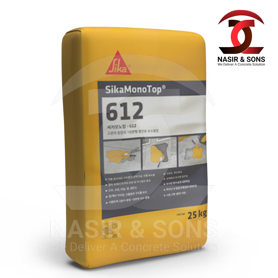SIKA MONOTOP-612 - STRUCTURAL REPAIR MORTAR 25 KG BAG | NASIR & SONS | SIKA PAKISTAN