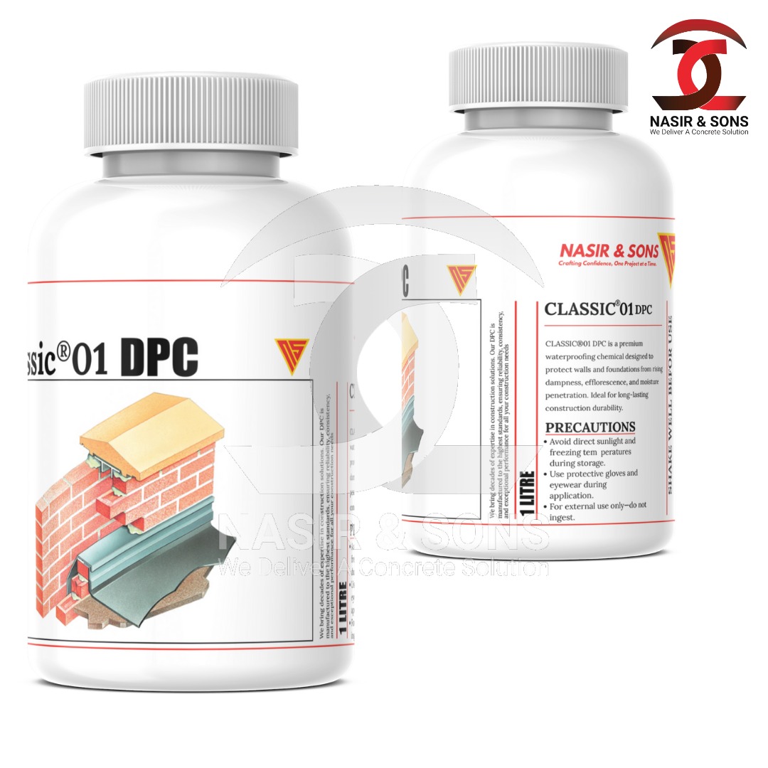 CLASSIC-01 DPC 1 LTR BOTTLE(S) LIQUID INTEGRAL WATERPROOFING ADMIXTURE | NASIR & SONS PAKISTAN