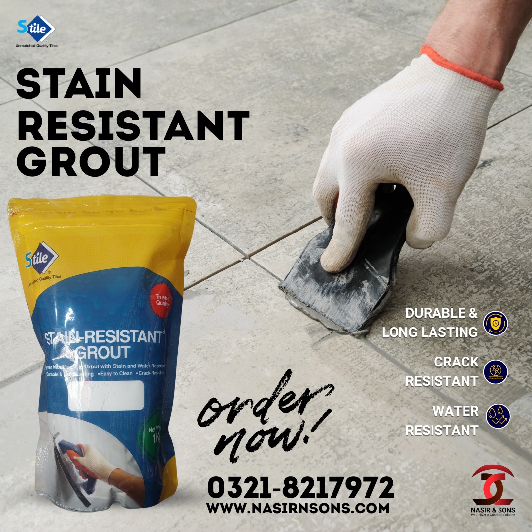STAIN RESISTANT GROUT