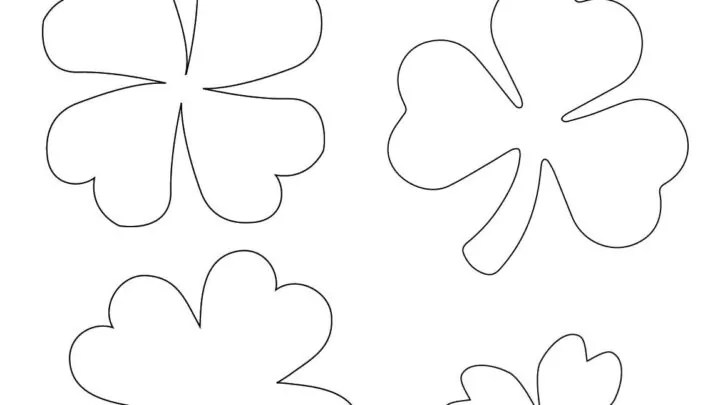 free printable shamrock templates includes green shamrocks the artisan life