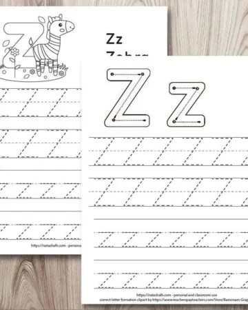 alphabet tracing worksheets the artisan life