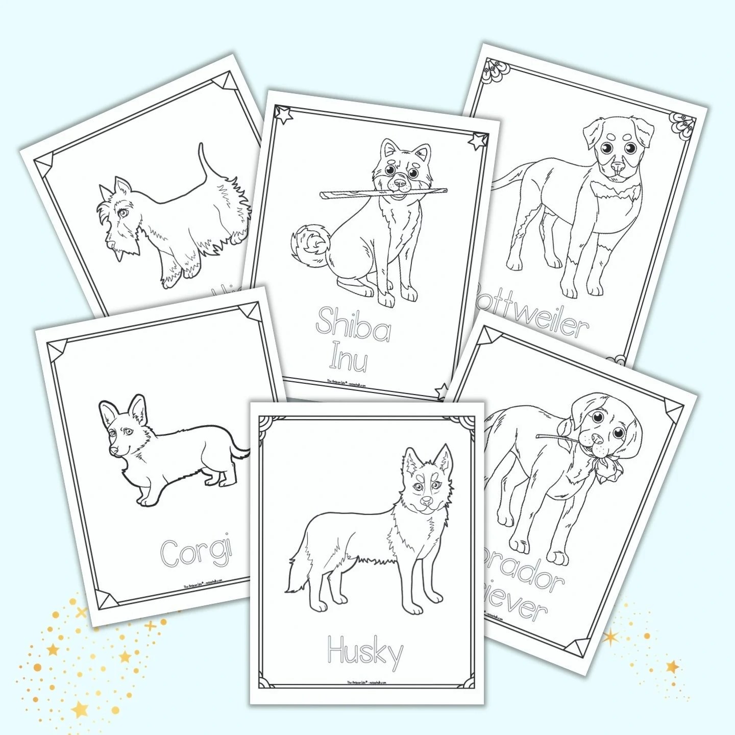 35 free printable dog breed coloring pages for kids the artisan life
