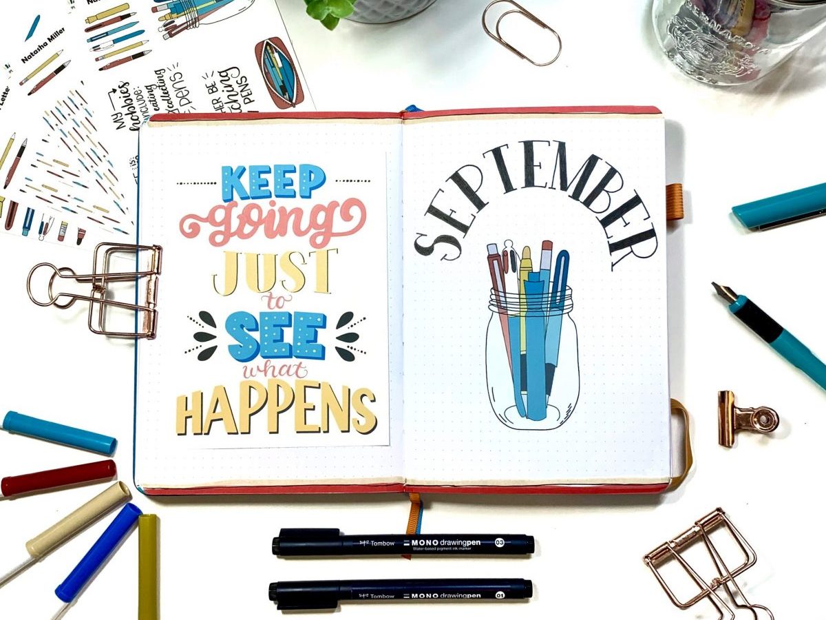 Pen and Pencil Bullet Journal Setup - Natasha Miller Creat