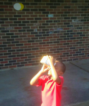 Students learn about solar eclipses