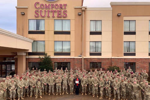 US Army recognizes Comfort Suites General Manger