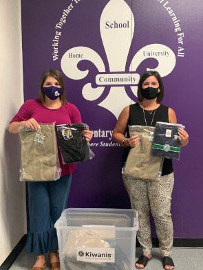 Kiwanis Club of Natchitoches donates school uniforms to Elementary schools in Natchitoches Parish