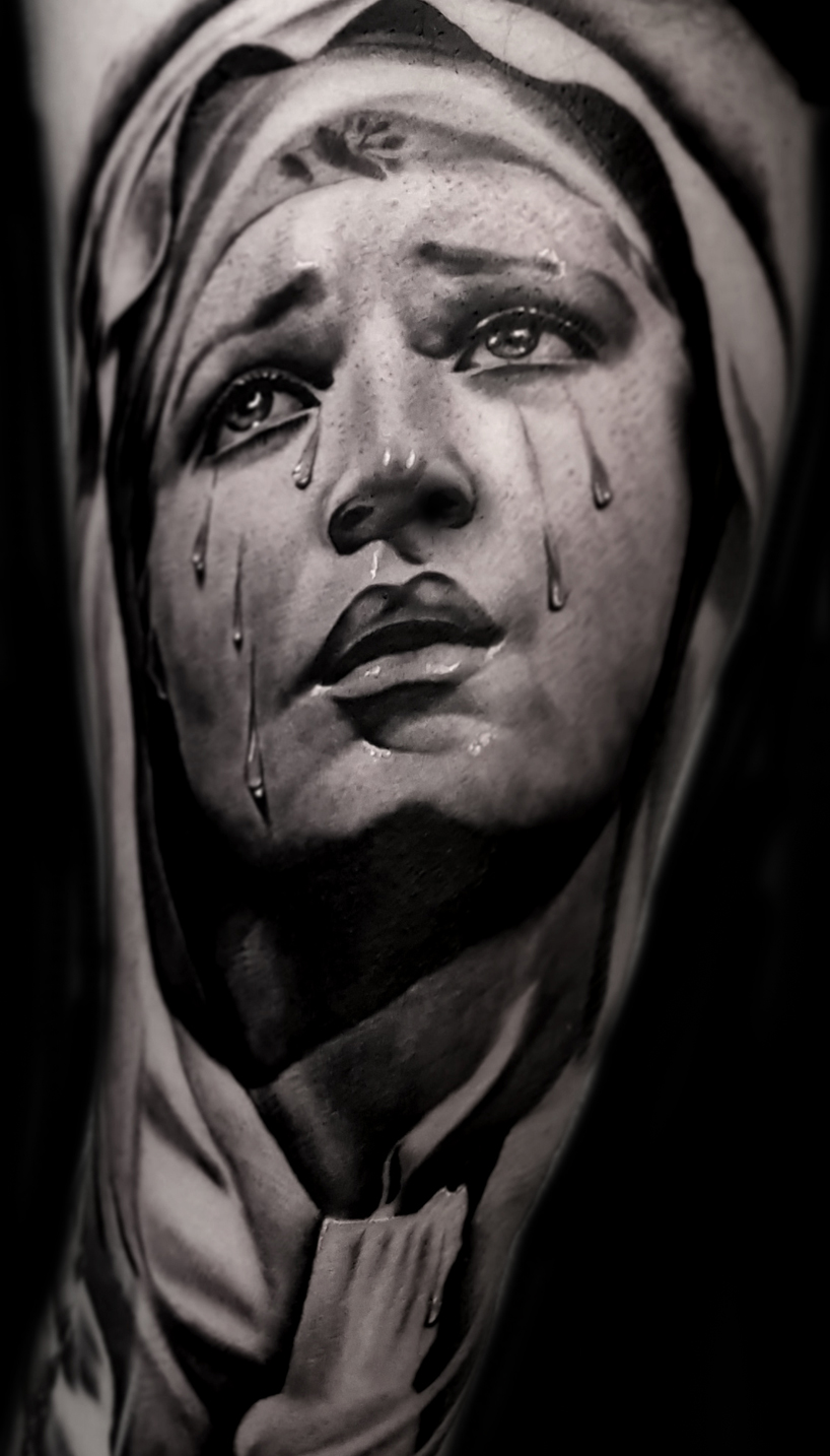 Best Black Grey Tattoo Austin Tx Portrait Realism 3d Best Tattoo Texas