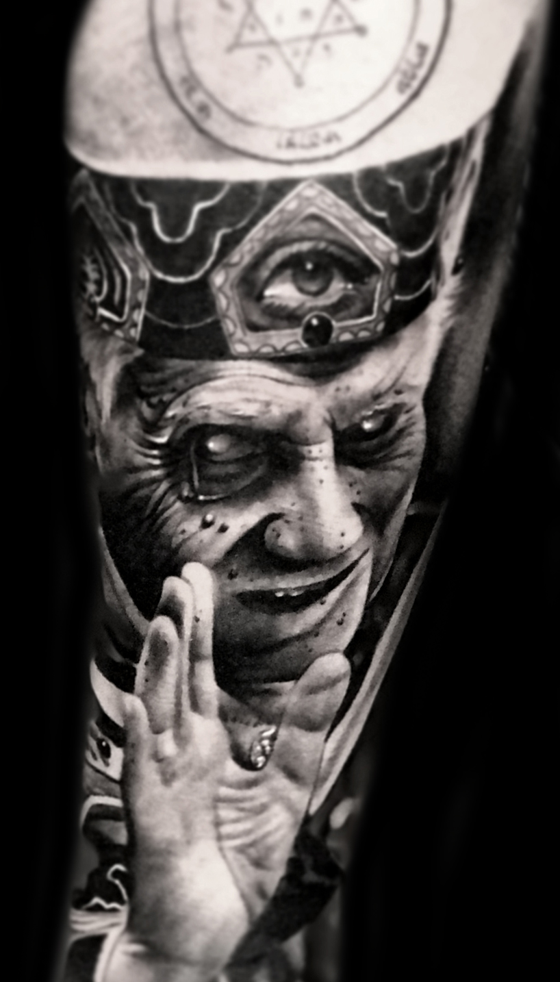 Best Black Grey Tattoo Austin Tx Portrait Realism 3d Best Tattoo Texas