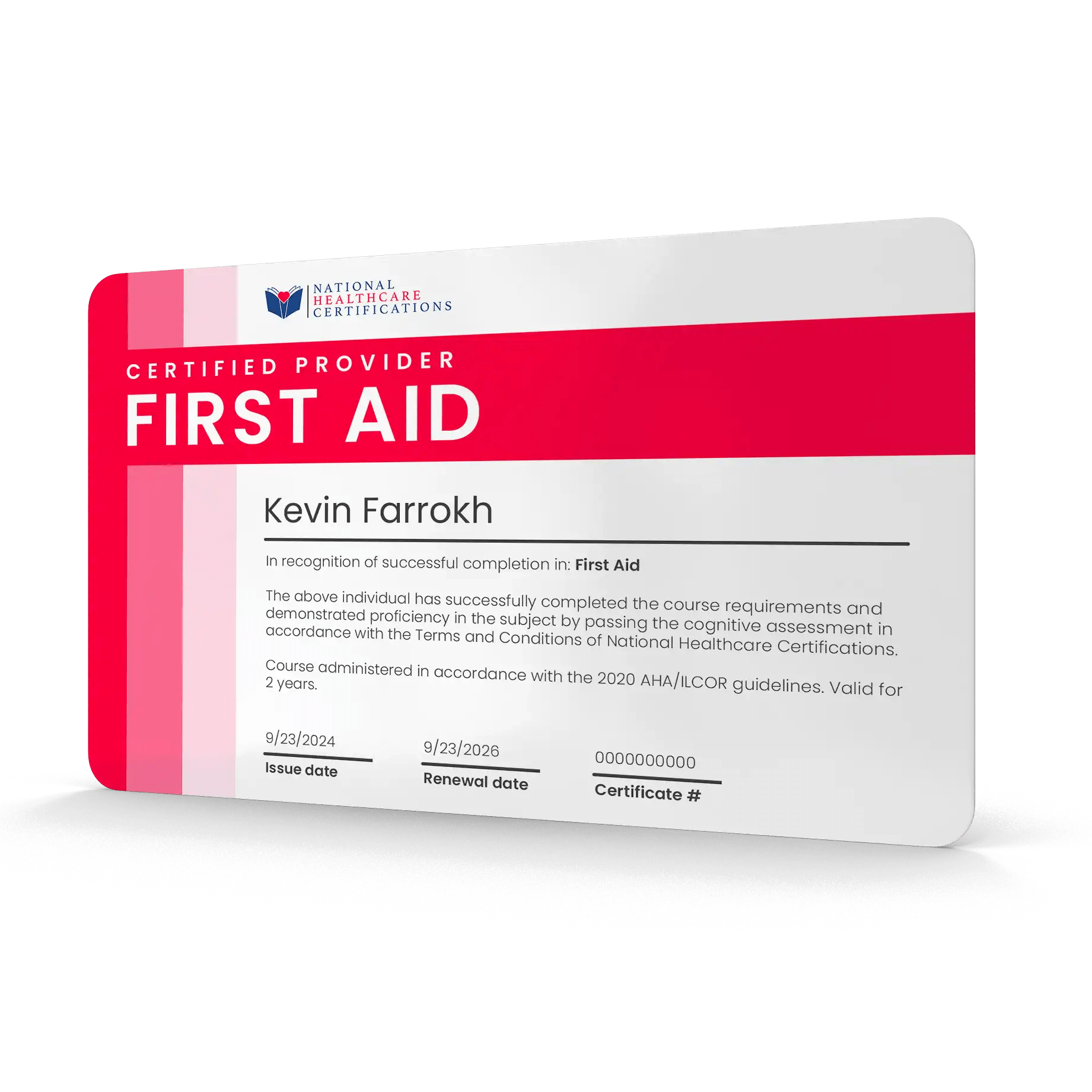 First Aid Certification