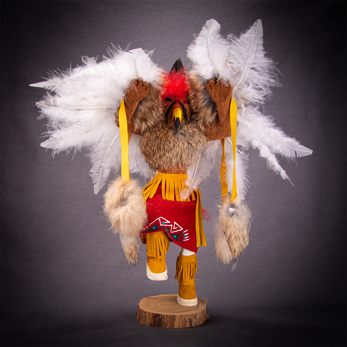 Hopi Contemporary “Red Tail Hawk” Kachina by Victor Abeita