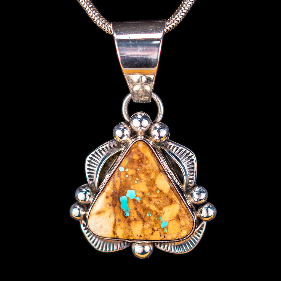 Navajo Vintage Royston Boulder Turquoise and Sterling Silver