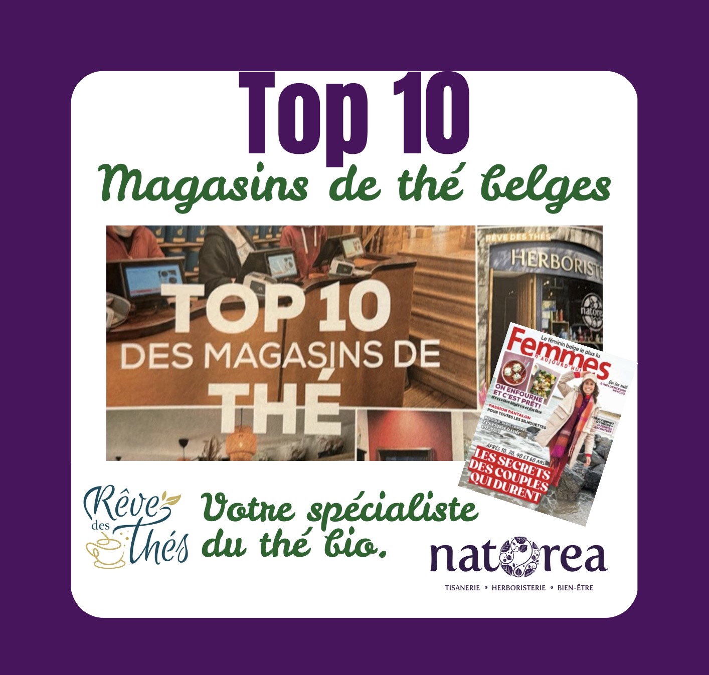Magasin de thé à Tournai