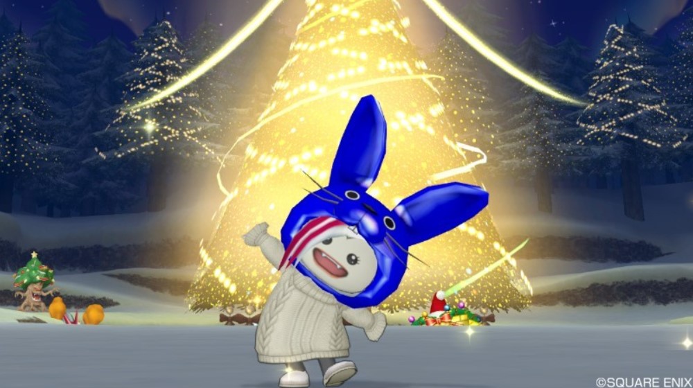 クリスマスイベント2021に行った青さま | ドラクエ10うさぎの独り言