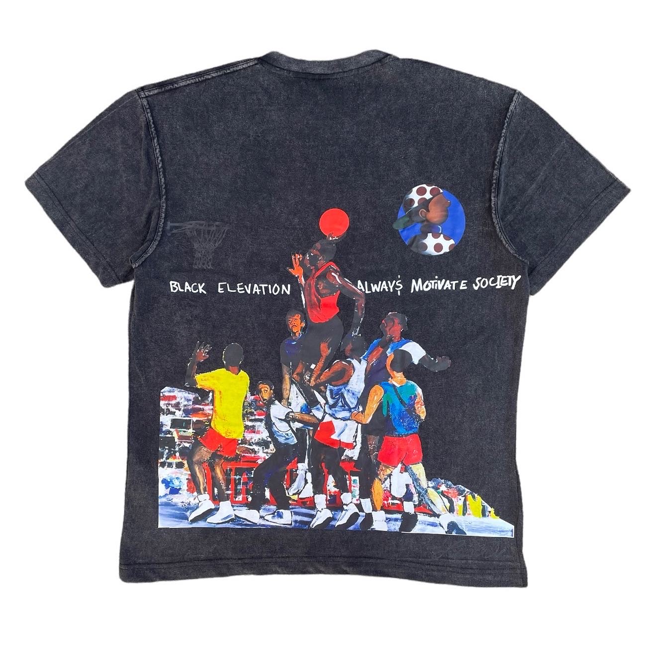 LAKEEM WILSON B.E.A.M.S COLLAB - Acid Wash T-Shirt - Natural Born 