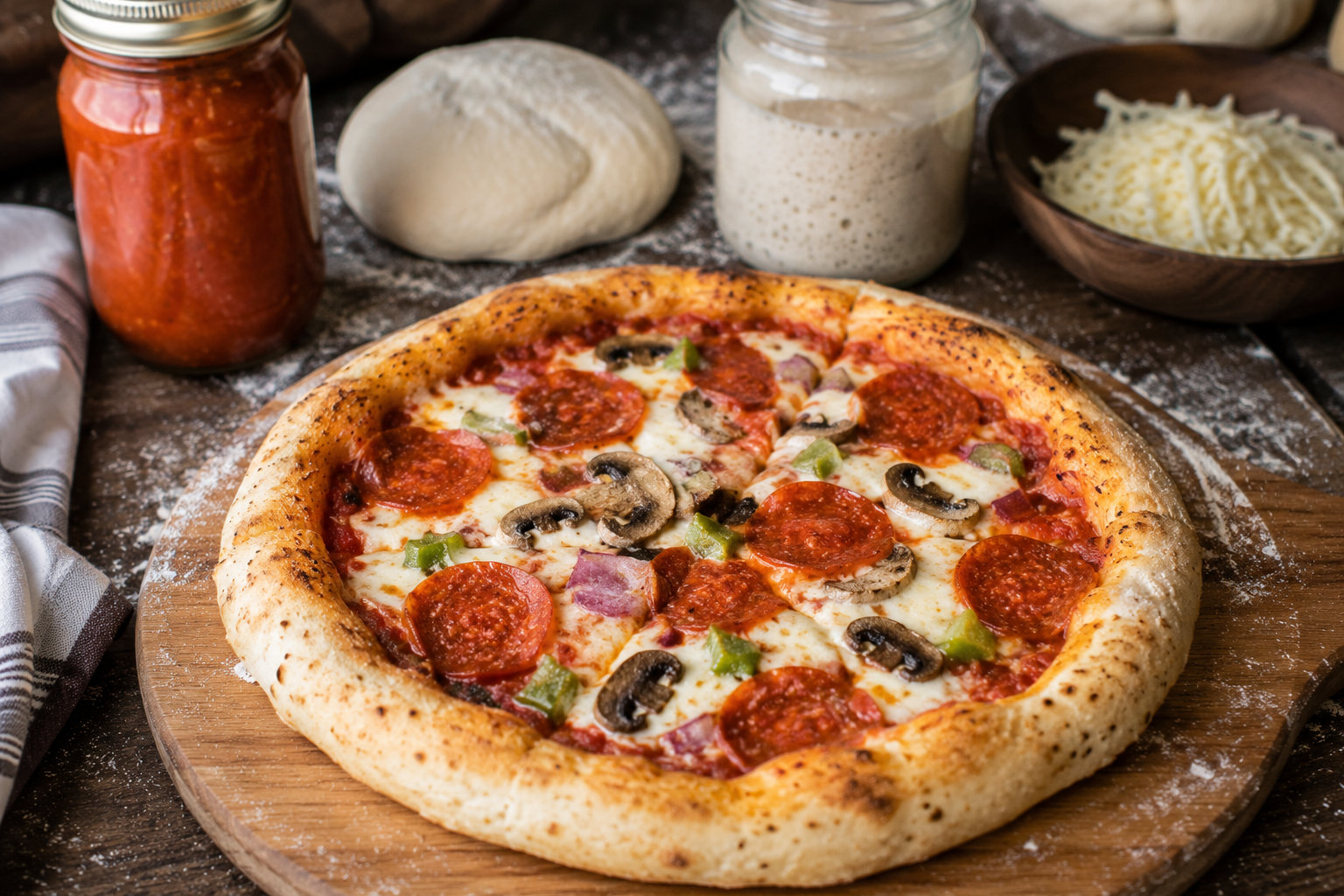 sourdough pizza dough
