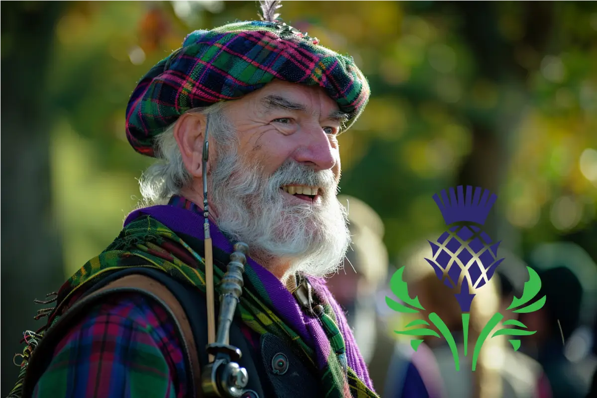 Scottish Man With Logo