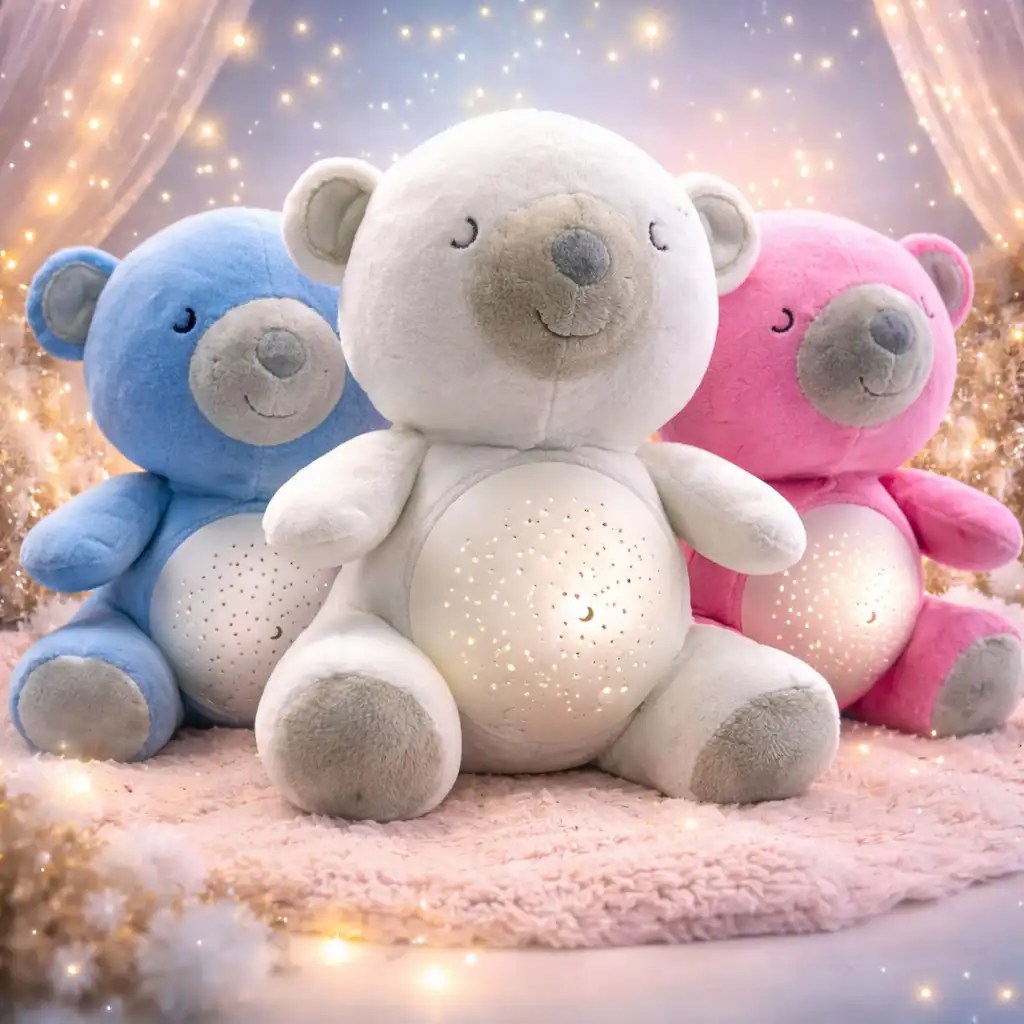 Veilleuse Peluche Coranique Bébé – Doudou Projecteur…