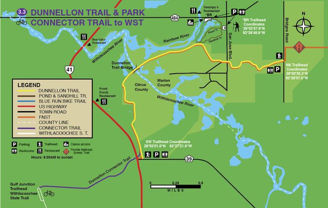 A Mile Of Trail Provides A Myriad Of Connected Dunnellon Trail Map Rev 