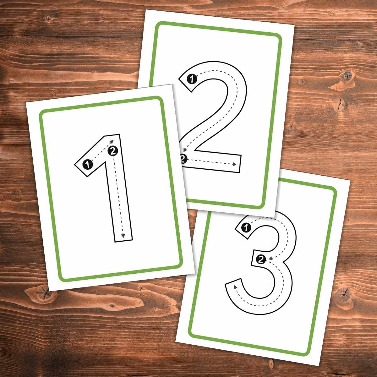 number formation cards free nature inspired learning