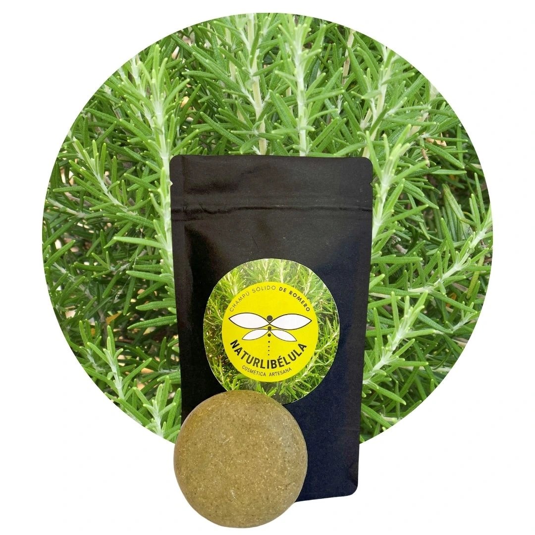 Champú sólido de romero natural – Anticaspa y regulador del sebo