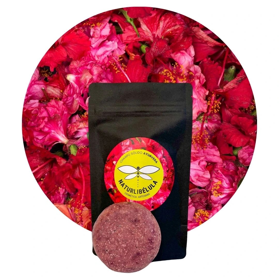 Champú sólido ayurveda para fortalecer el cabello y prevenir la caída