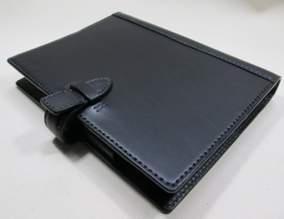 A5システム手帳 牛革スムース黒 シープ イエローキャメル リング内径