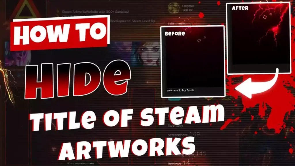 How To Hide Steam Artwork Titles Invisible Titles On Steam Dsf
