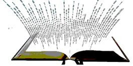 Book emanating text - shorter