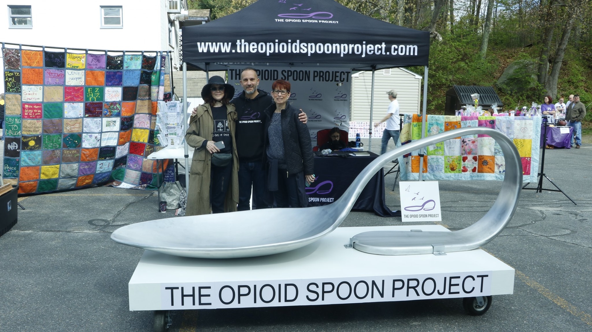 Opioid Spoon Project Sculpture