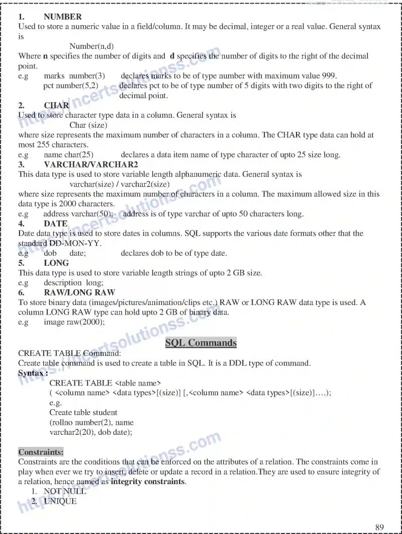 Class 12 Computer Science Database And Sql Note - Mountain Designs - Ultra HD Full HD Collection