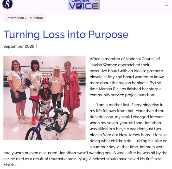 Jewish Voice article
