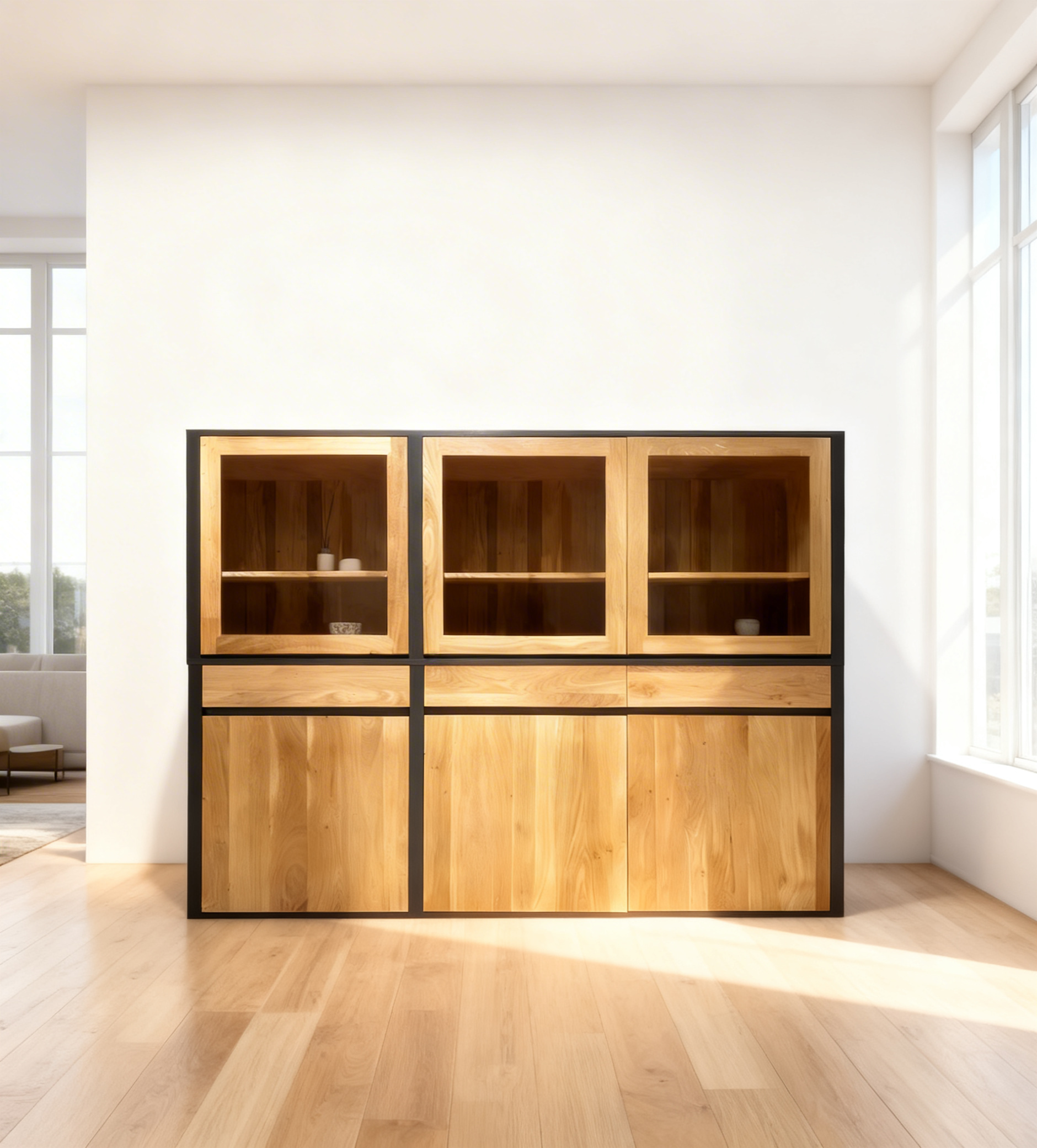 Vitrină modernă Jeremy stejar