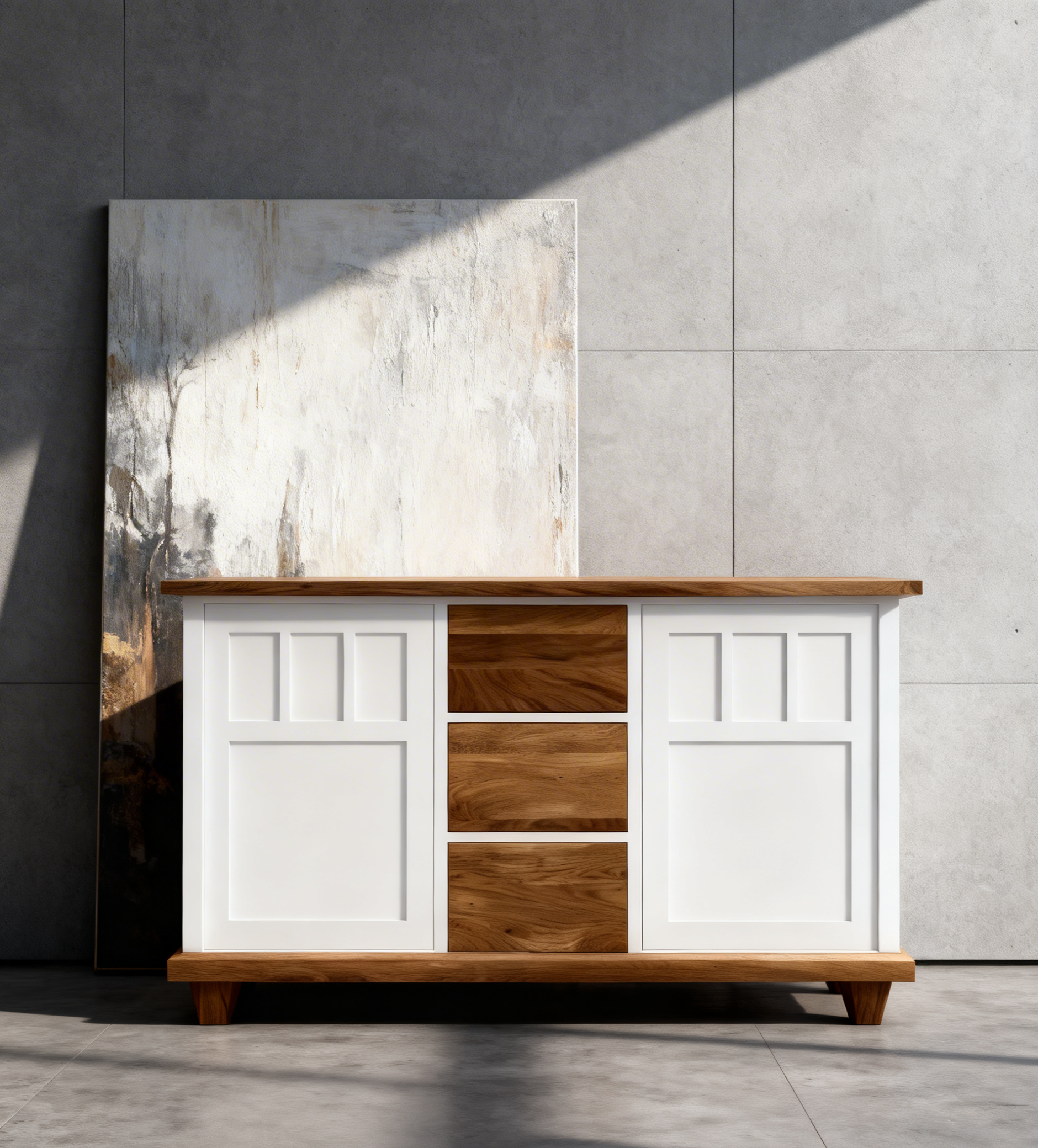 Bufet clasic cu 2 uși și cu 3 sertare Rebbeca