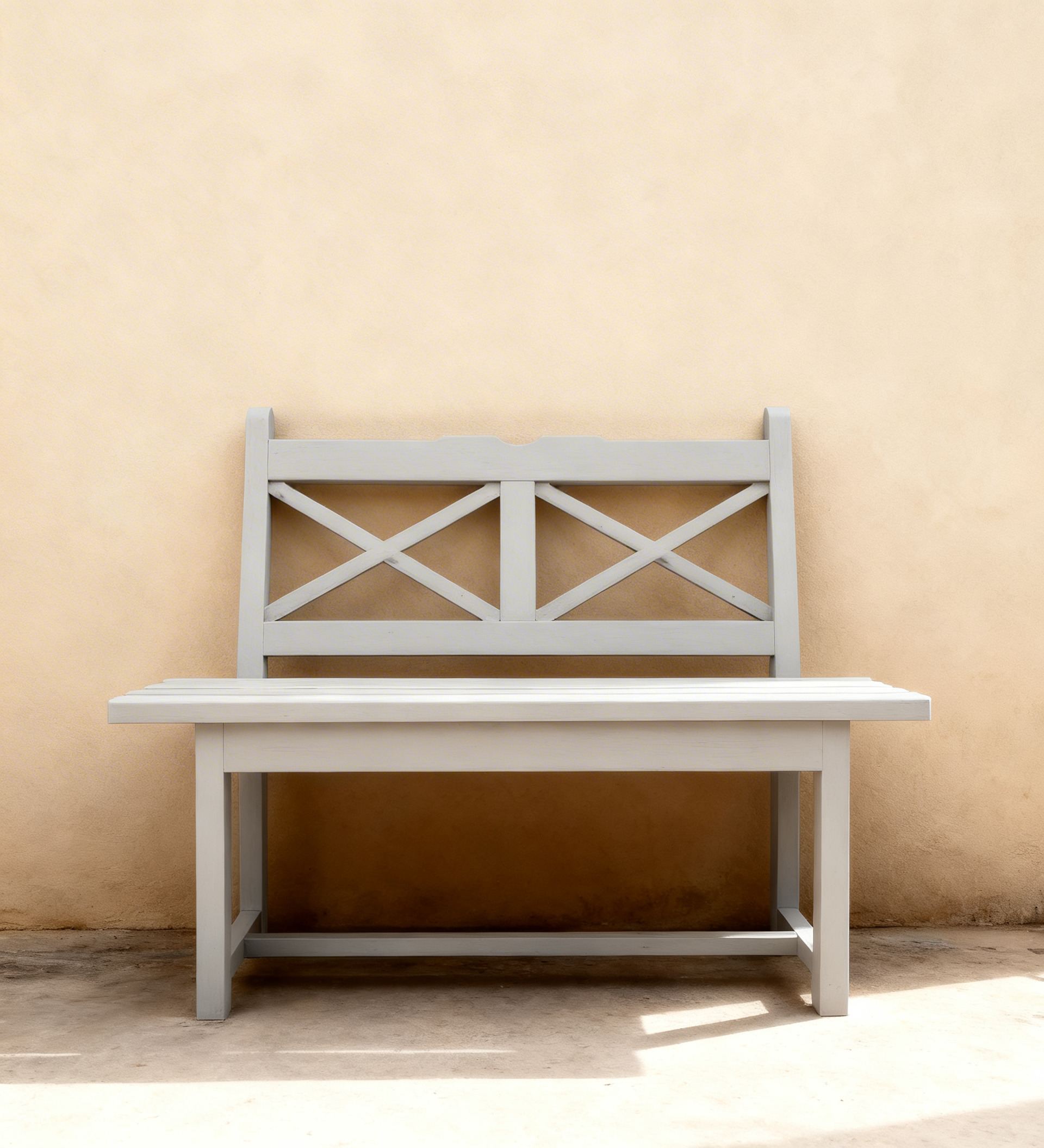 Bancă modernă spătar cu X Daniela