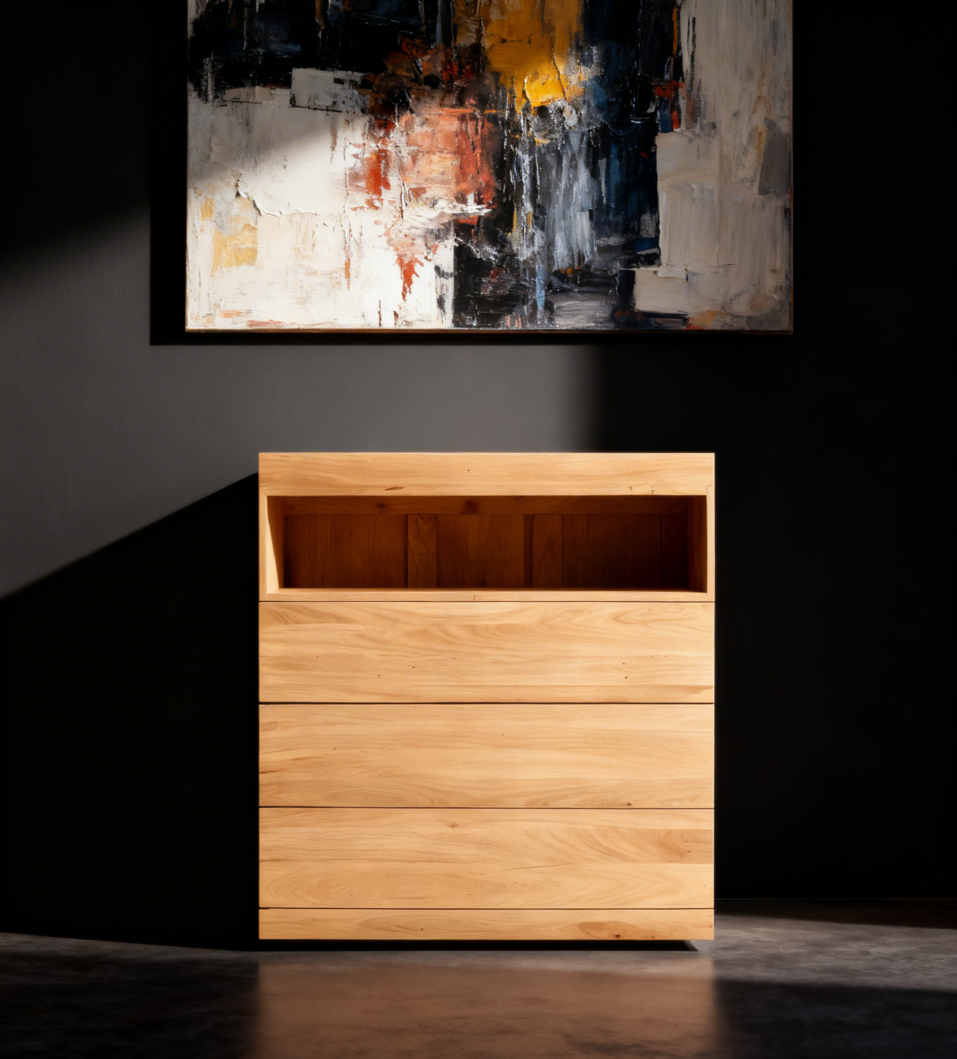 Comodă modernă David stejar