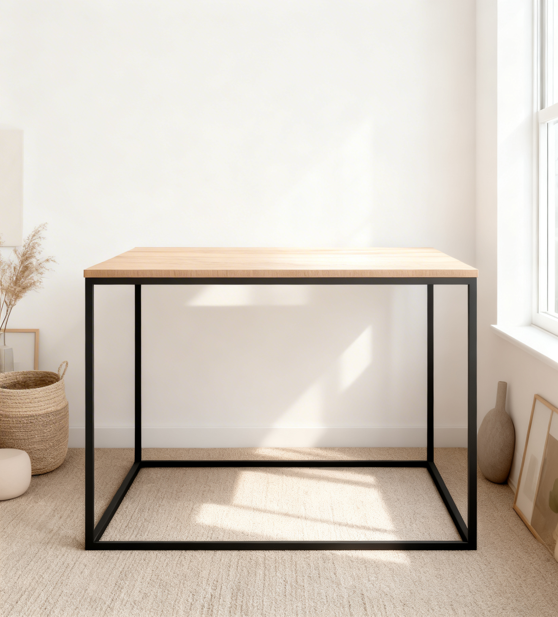 Birou modern industrial simplu Isac stejar