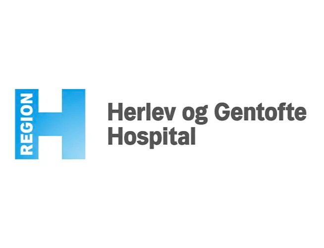 Logo for Herlev og Gentofte Hospital med Region Hovedstadens blå H-symbol. Billedet anvendes i casen om udvikling af digitale sundhedsløsninger, herunder EKG-målinger via Apple Watch og patientvenlige værktøjer til dataindsamling og monitorering.
